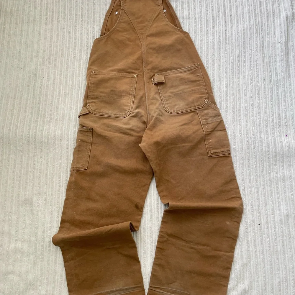 Carharrt R01 Relaxed Fit Duck Canvas Work Bib Overalls | 30x34 - Picture 3 of 4